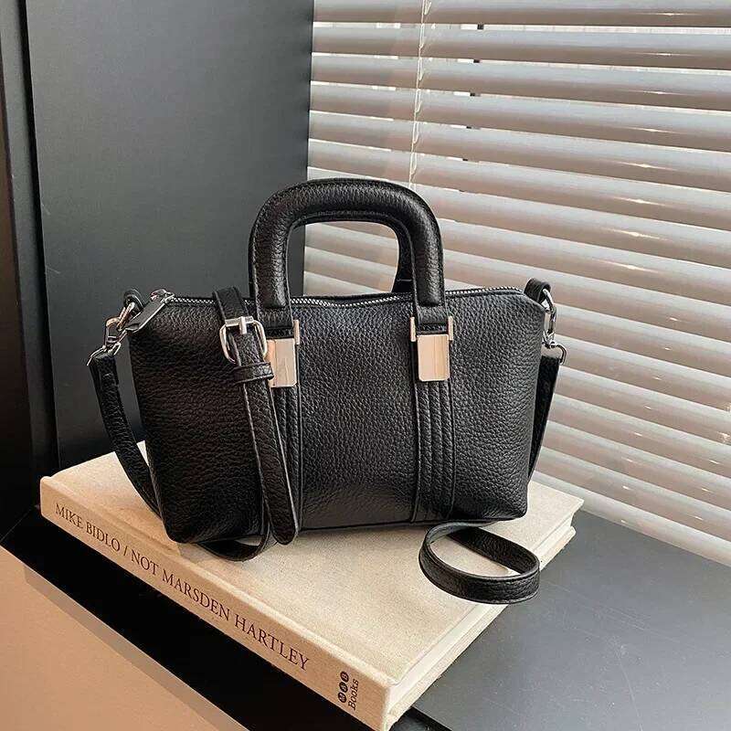 Spring Summer Women S Solid Color Small Square Bag Portable Versatile Niche Style Trendy Minimalist Shoulder Messenger