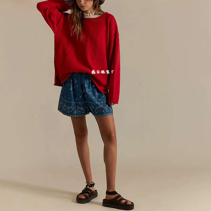 Women's Autumn And Winter New Solid Color Round Neck Loose Fit Versatile Basic Pullover Sweater B3