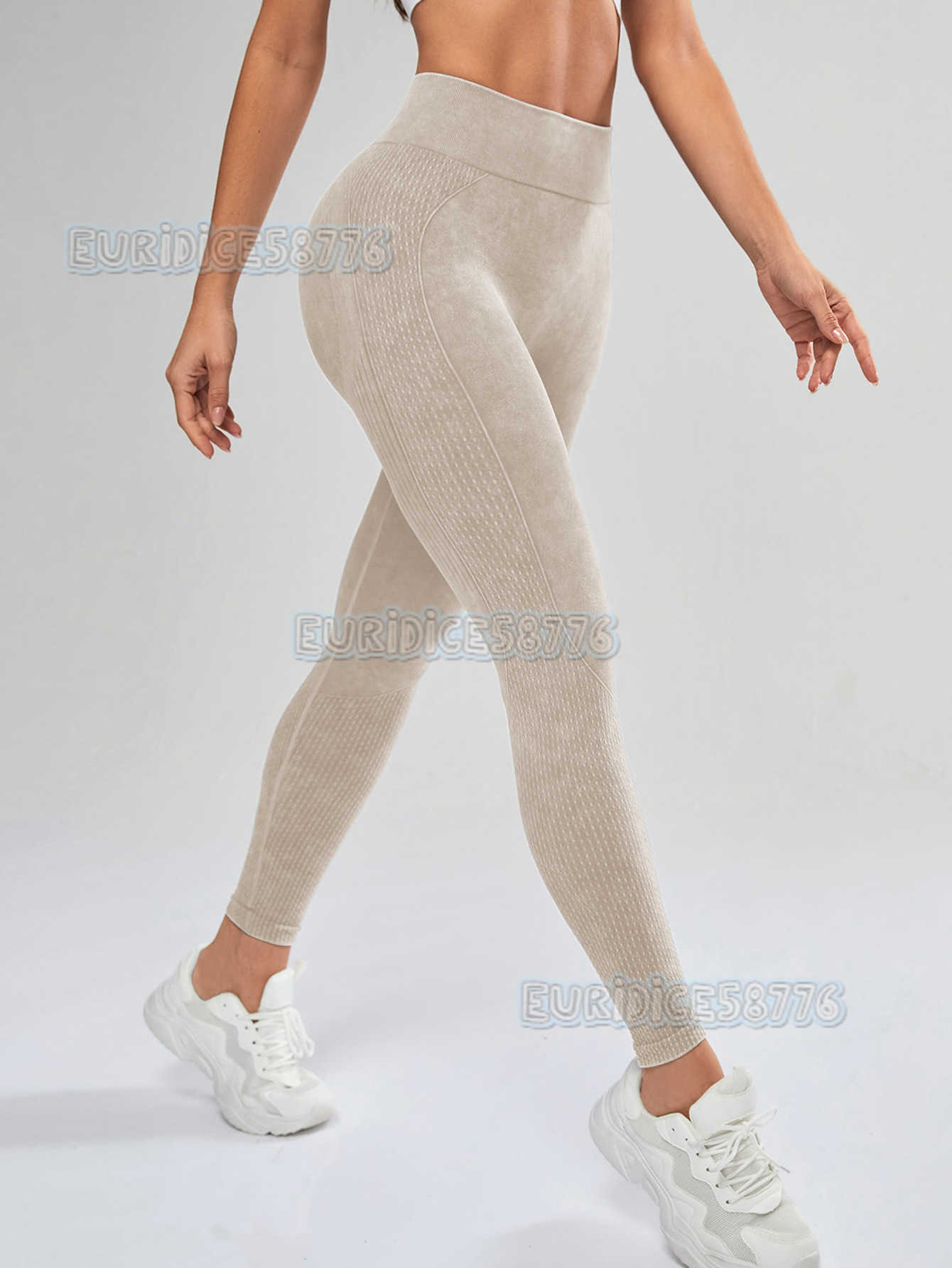 Sand Wash Seamless Yoga Pants High Waist Peach Hip Lift Fitness Pants Women Running Washed Matte Tight Sports Pants H250819