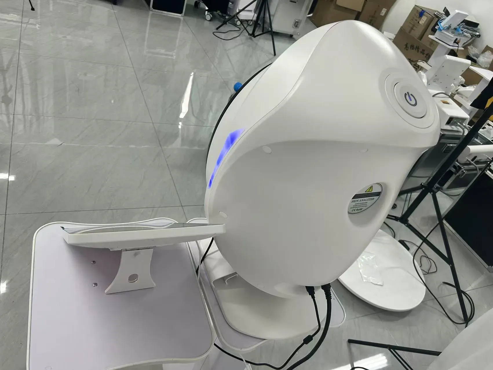 Beauty Depth Facial Analyzer Intelligent Detection Device 3D AI Facial Scanner Skin Moisture Analyzer