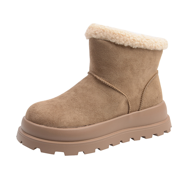 new Free delivery designer woman cotton boots Snow boots women's short tube with fleece anti slip and warm cotton boots