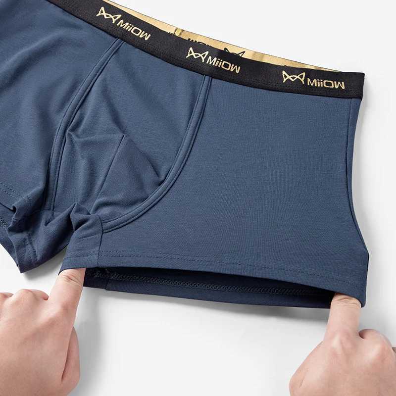 3Pcs Combed Cotton Men Underwear Boxers 0A Antibacterial Breathable Crotch Mens Underpants Mens Boxer Shorts W250819