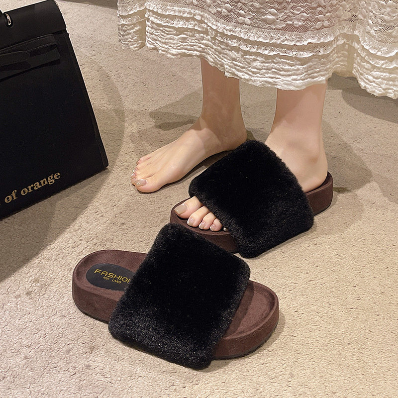 new Free delivery designer Women cotton mop Comfortable woolen slippers thickened for home and outdoor use cotton slippers