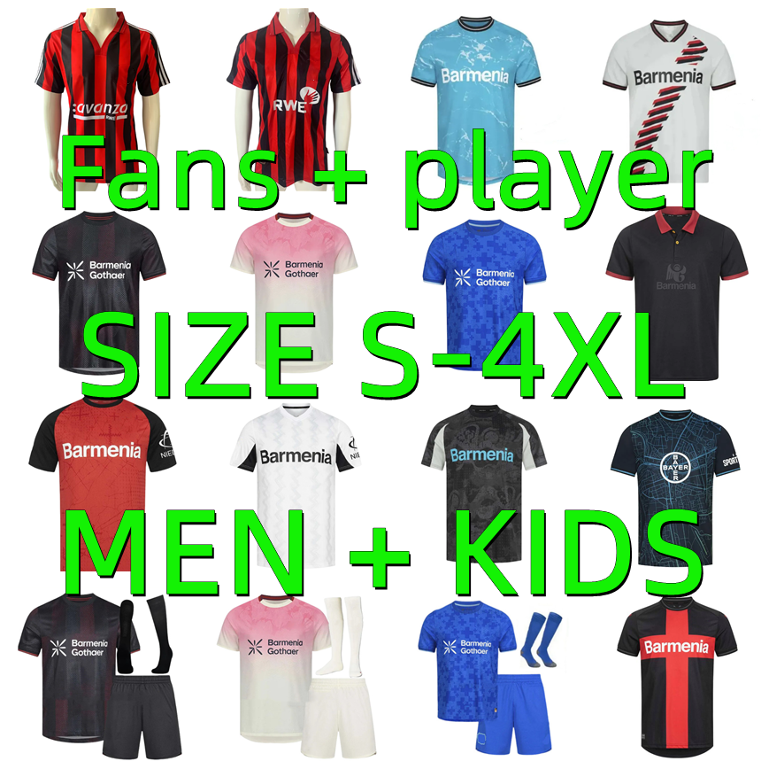 23 24 25 26 Bayer LeverkusenS Soccer Jerseys 2025 2026 WIRTZ FRIMPONG GRIMALDO BONIFACE PALACIOS SCHICK TILLMAN 00 01 02 Retro Football Shirt Player Version Men Kids