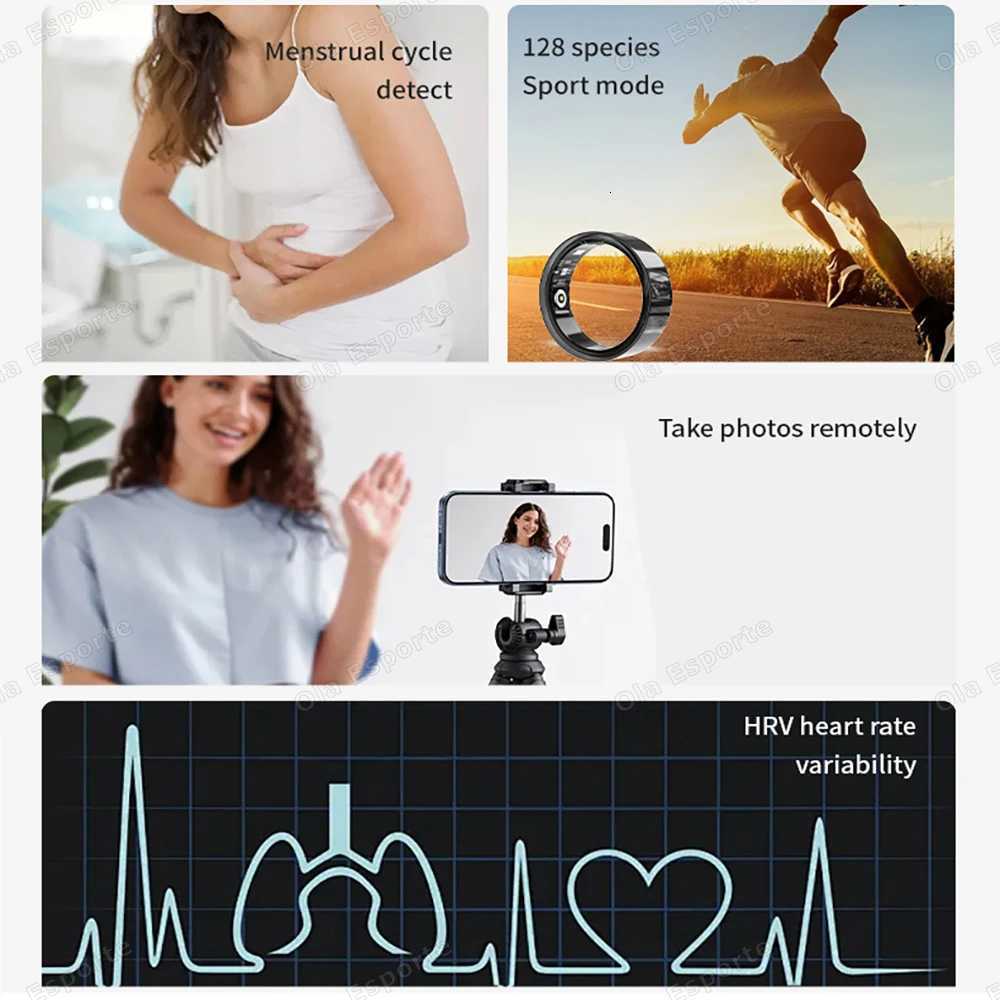 2025 New NFC Smart Ring Photo Control Health Monitor Smart Ring Men Women Bluetooth Call Rings Heart Rate Waterproof 5ATM Gift W250819