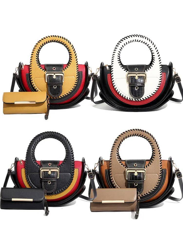 Woman Shoulder High-End Leather Purse Large Capacity Shopping Bag Fashion Designer Women's Top Handle Handbags Crossbody