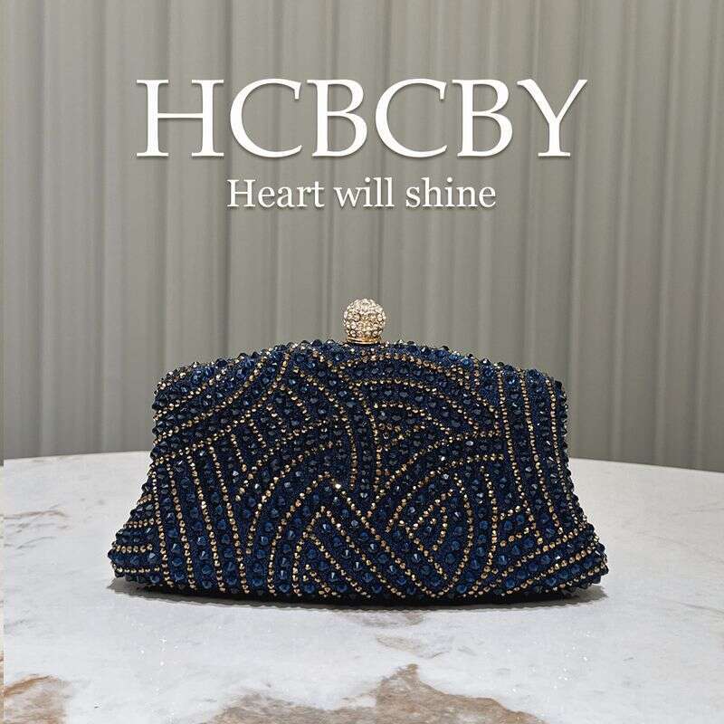 Women's Shiny Rhinestone Bag Can Be Matched With Dresses Evening Bags, Fashionable And Elegant Clutch Bags