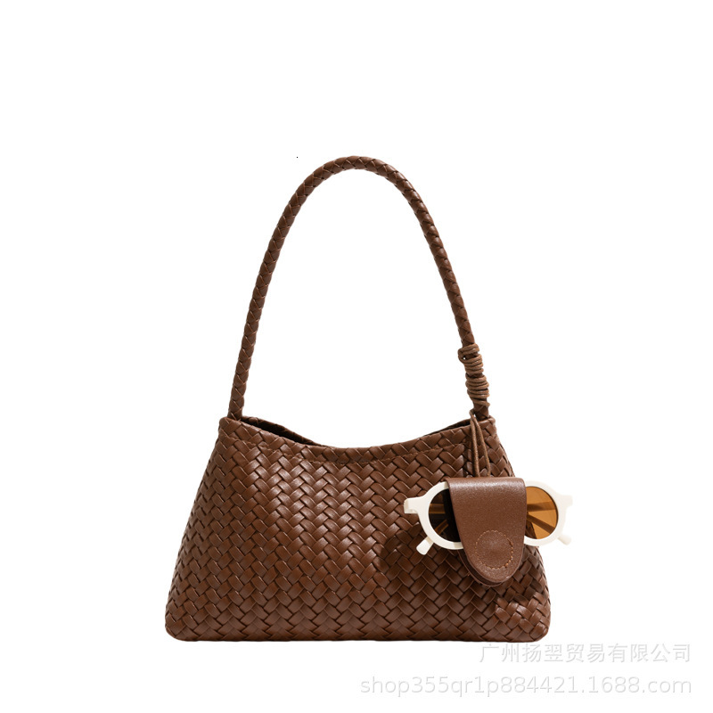 2025 New Retro Women's Knitted Folded Handbag Autumn/Winter New Multi functional Shoulder Bag Designer Bag Crossbody Bag