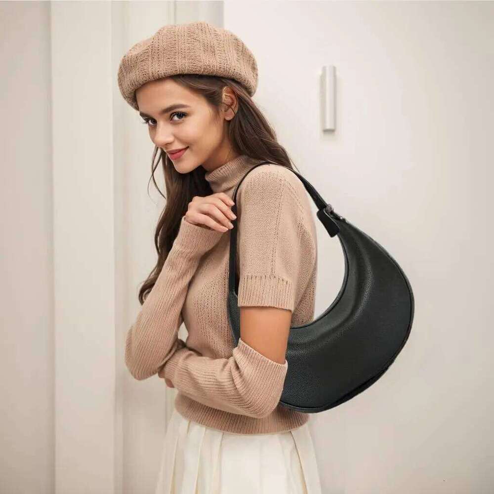 Women S Dumpling Crossbody Shoulder Bag PU Leather Handbag Moon Bag