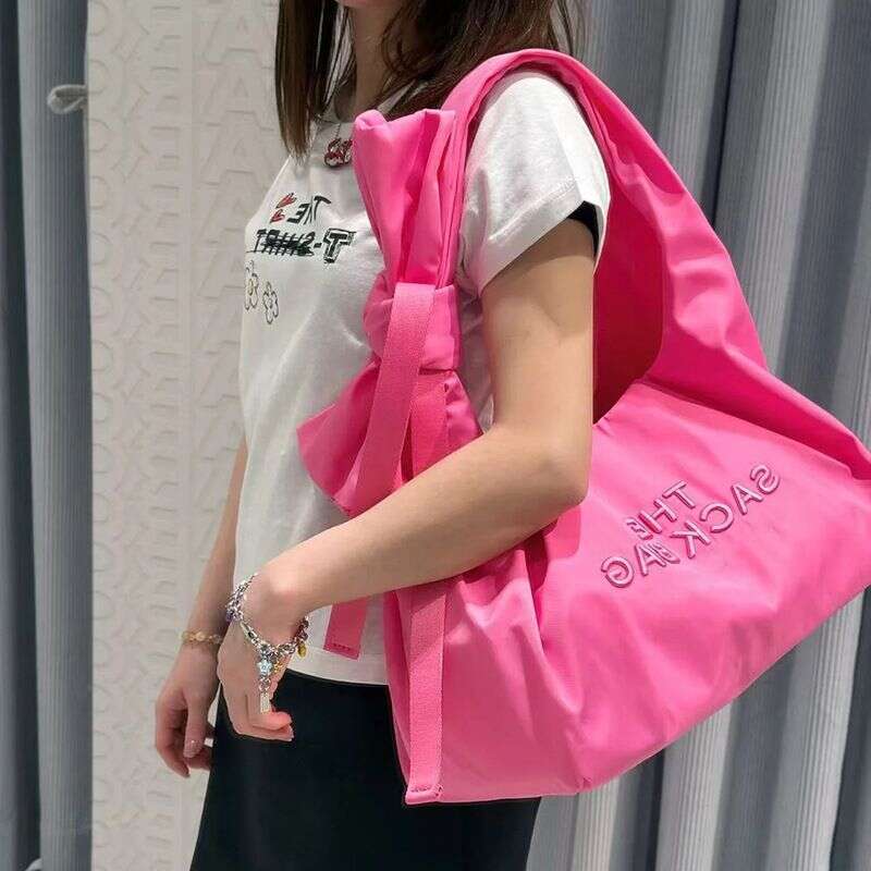Ins Network Celebrity Same Sweet Spicy Bowknot Shoulder Armpit Large Capacity Women's Bag 2025 Spring Summer New Fashion Hundred And One