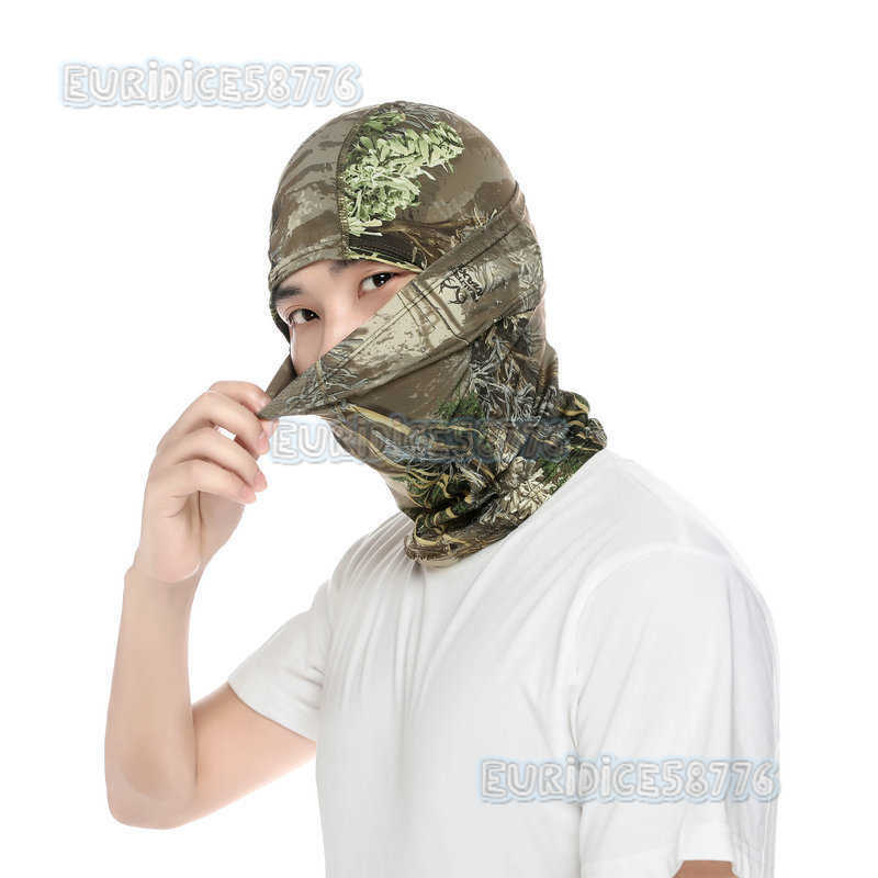 Camouflage Tactical Head Cover Outdoor Riding Four-sided Bullet Cover Breathable Single-hole Mesh Outdoor Head Cover H250819