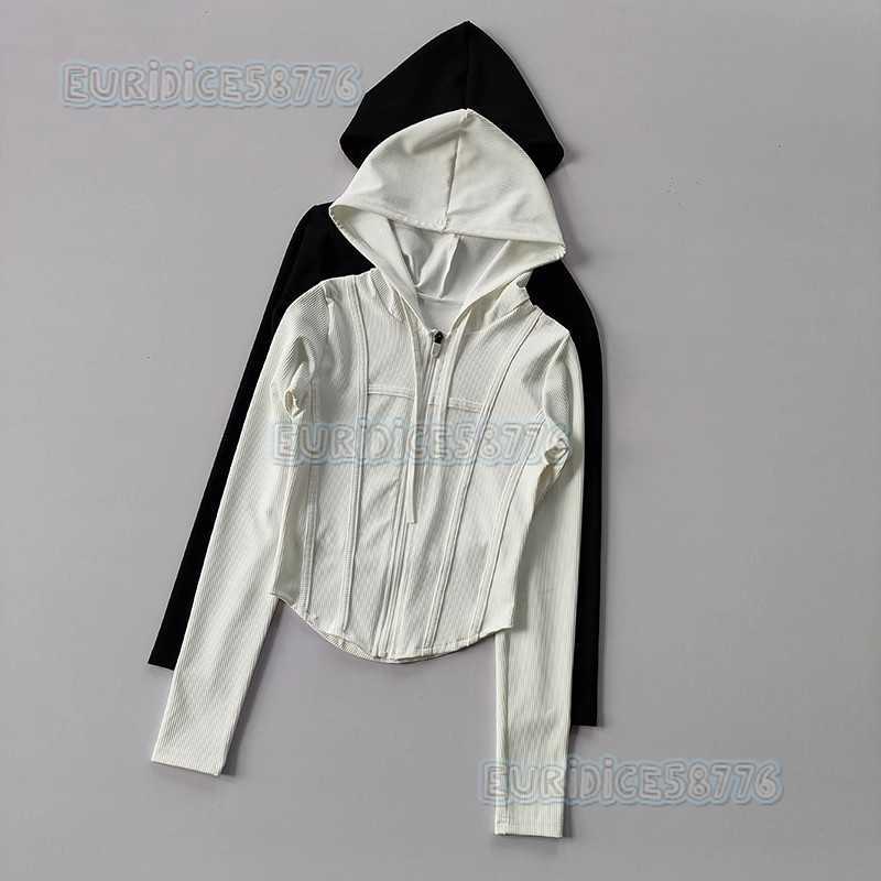 Womens Fitness Clothing Sports Top Running Jacket Fitness Clothing Long Sleeve Yoga Zipper Hooded Jacket Women H250819