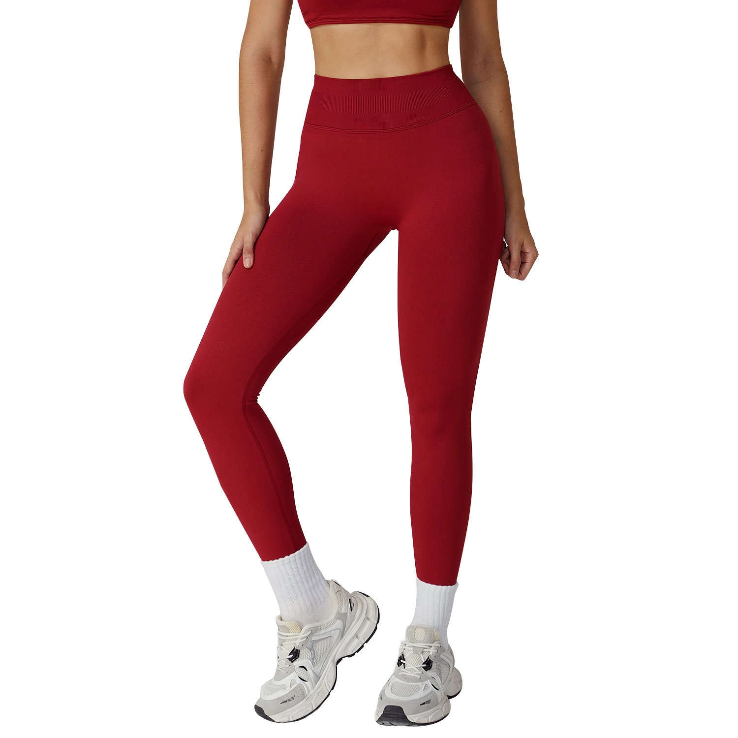 Women's Seamless High-Waisted Yoga Leggings with Built-In Lift - Premium Compression Active Wear for Gym & Outdoors