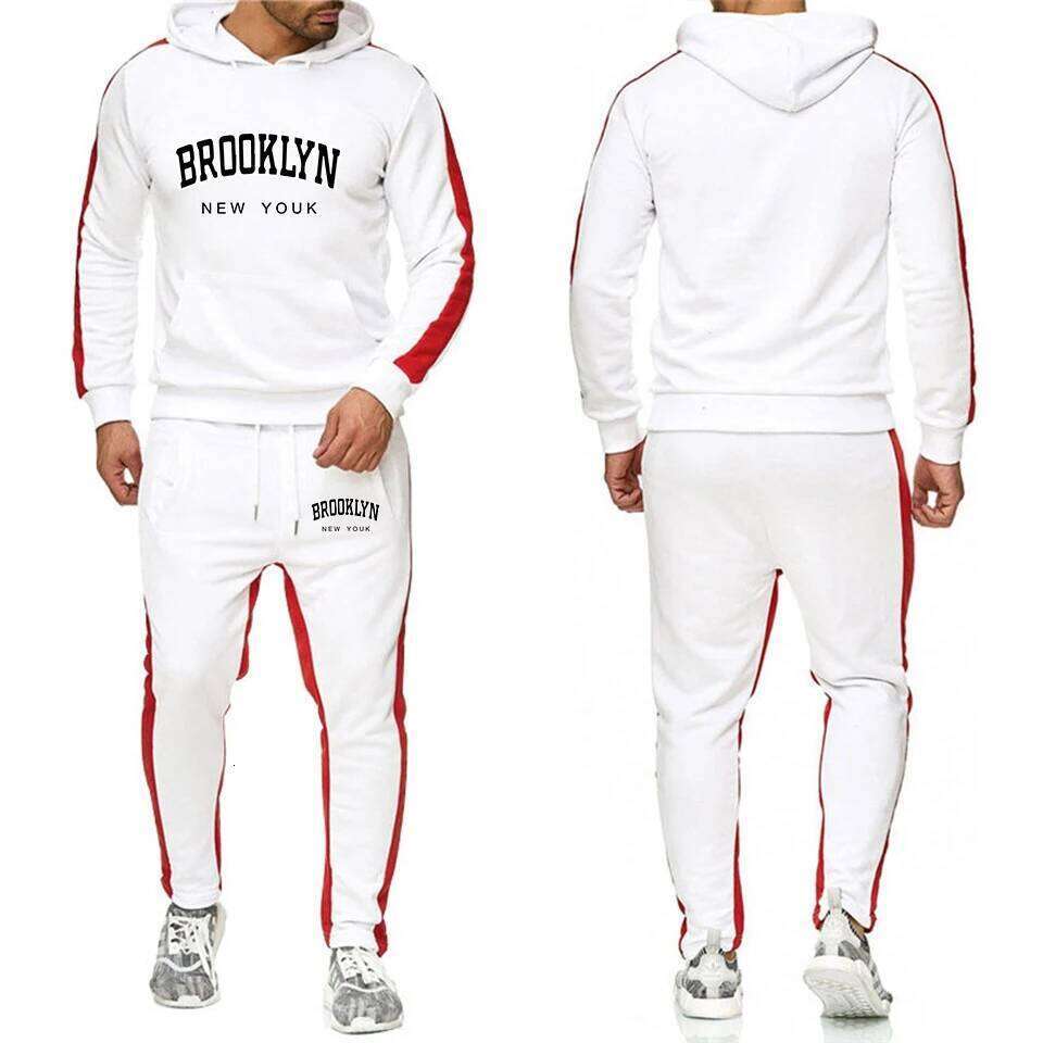 Hot Sale Men's Tracksuit Two Piece Outdoors Men Set Sportswear Single Sweatpants Hoodie Daily Fashion Comfortable Casual Jogging