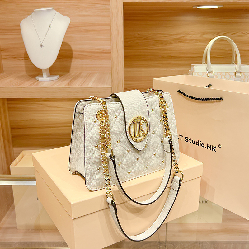 LORDLY KNACK designer bag light luxury genuine leather flap bag casual high-quality vintage chain handbag for woman