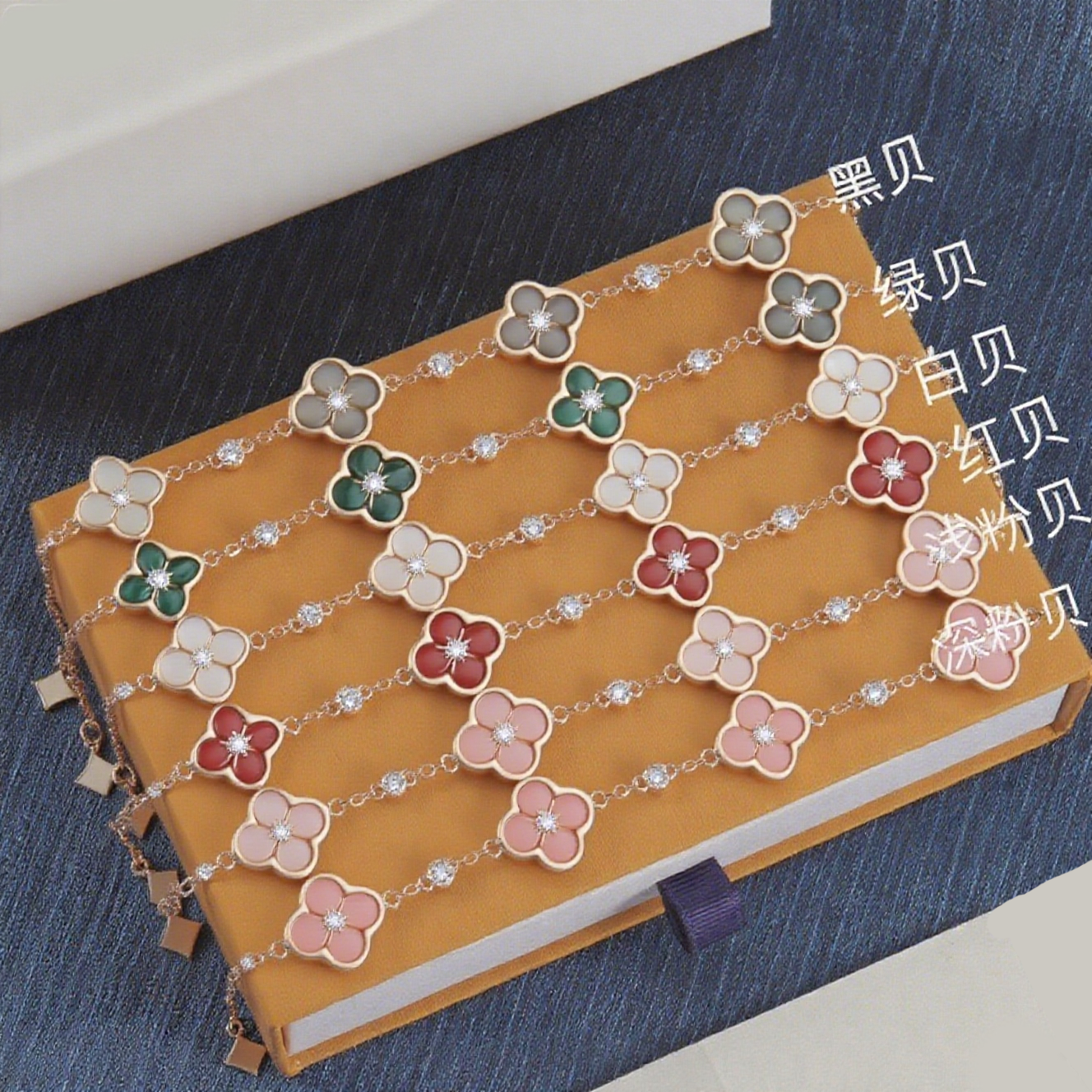 CX819UAHS Fashion Exquisite Bracelet Necklace Vintage Retro Sparkle Jewelry Fashionable Designer Earrings Ear pieces Delicate Ear studs for Wedding Parties gift