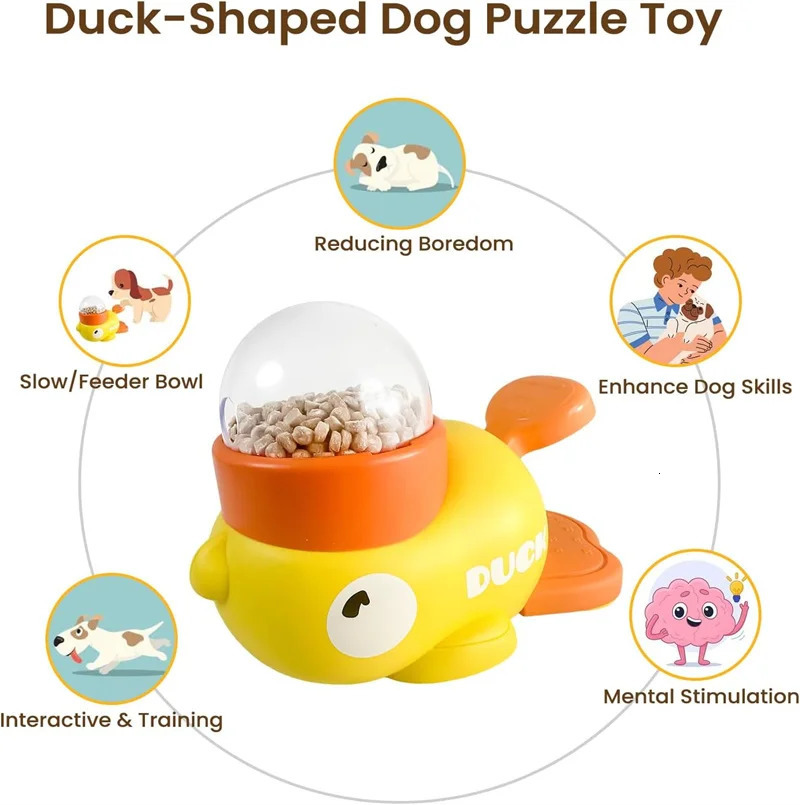 Interactive Dog Puzzle Feeder Toy for Anxious Dogs Cats Anti-slip Food Treat Dispenser Toy Mental Stimulate Slow Feeder for Dogs 250813