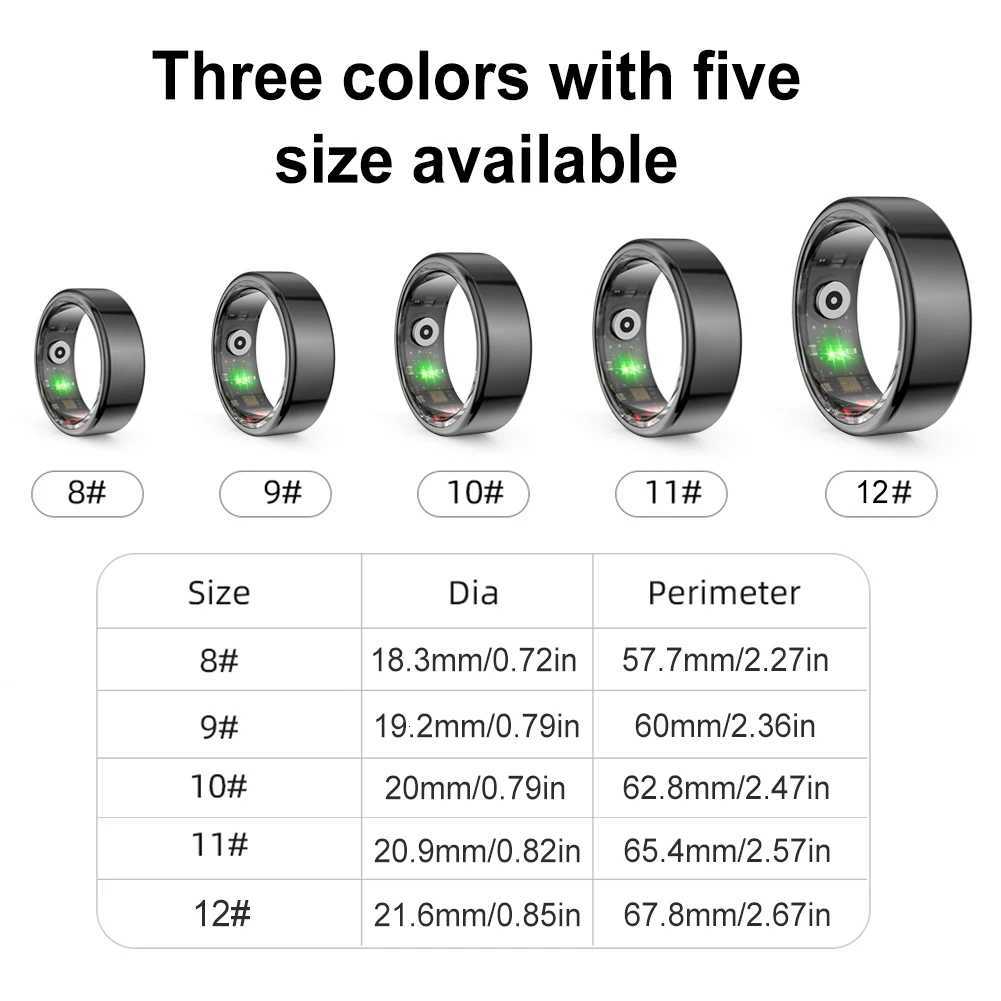 4 Xiaomi Smart Ring Men Women Military Grade Titanium Steel Shell Health Monitoring IP68 3ATM Waterproof Multi-sport Modes W250819