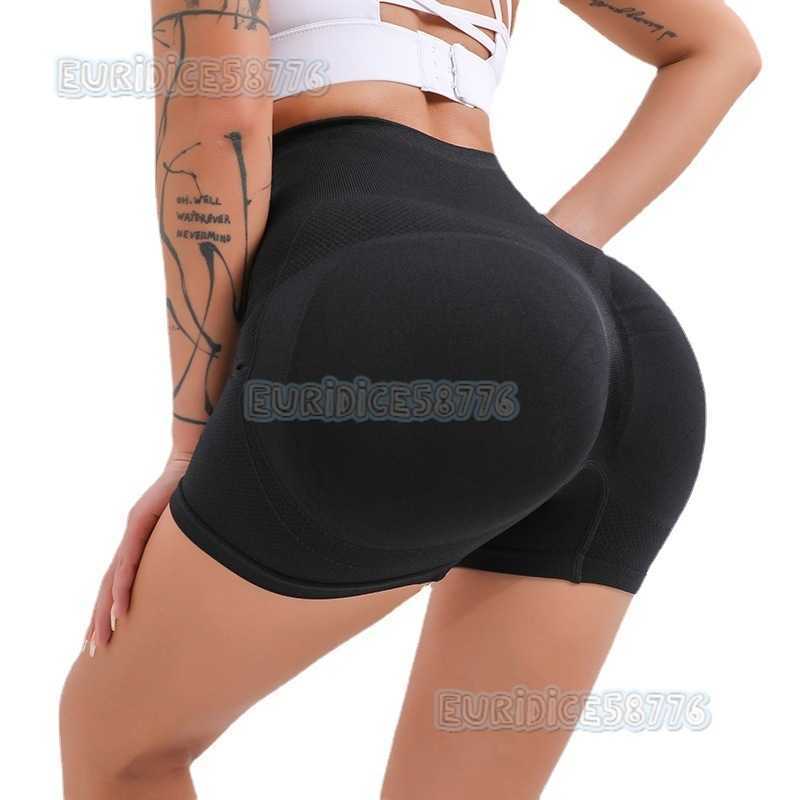 Spring Summer Seamless Peach Hip Yoga Pants Women High Waist Tummy Control Quick-dry Butt-lifting Running Sports Short Fitness Pants H250819