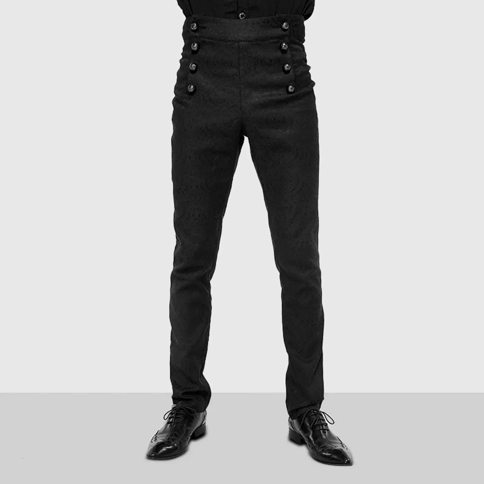 Fashion Vintage Men Medieval Steampunk Clothing Victorian Pants High Waist Cosplay Costumes Retro Casual Trousers Joggers W250819