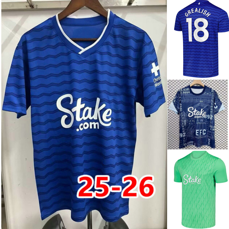 25 26 McNEIL BETO soccer Jersey GREALISH TARKOWSKI football shirt 2025 2026 NDIAYE MYKOLENKO GARNER Y.CHERMITI TARKOWSKI COLEMAN ALCARAZ GANA men kids Uniforms