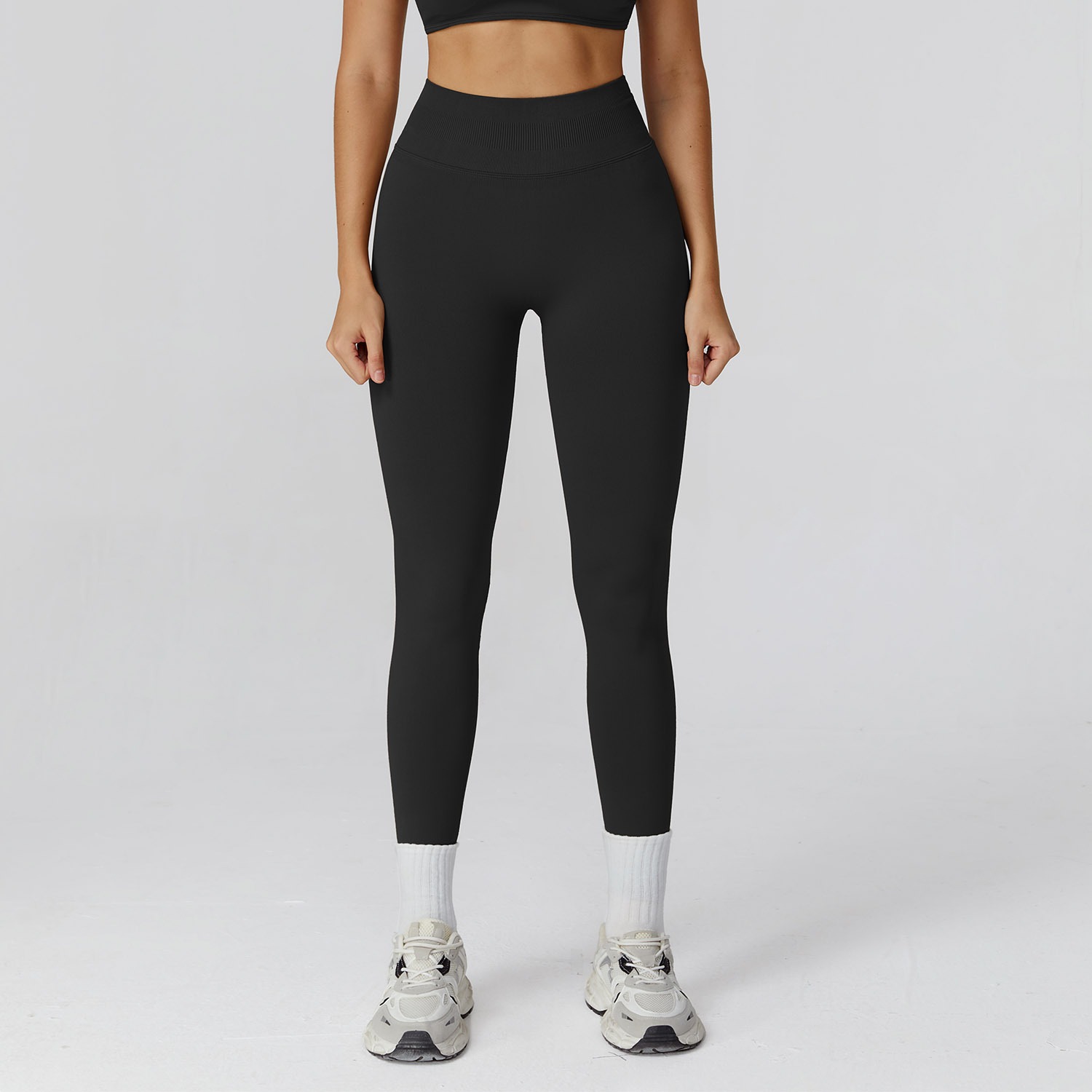 Women's Seamless High-Waisted Yoga Leggings with Built-In Lift - Premium Compression Active Wear for Gym & Outdoors