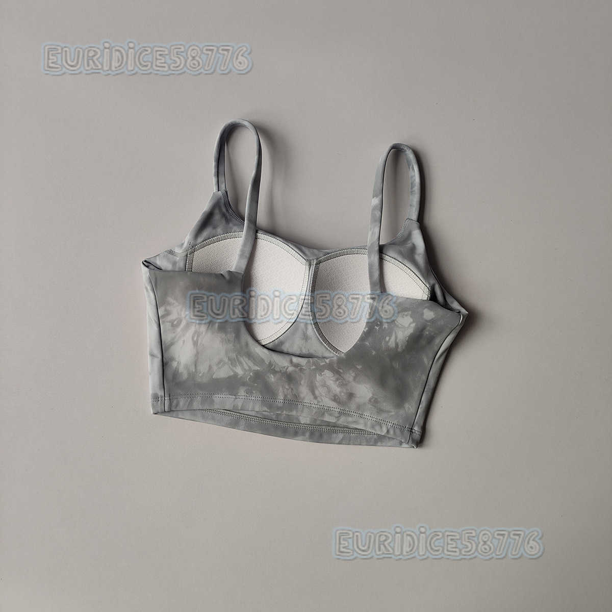 High-quality Sports Bra for Women Tie-dye Thin Straps Beautiful Back Fitness Camisole Yoga Bra Vest for Summer H250819