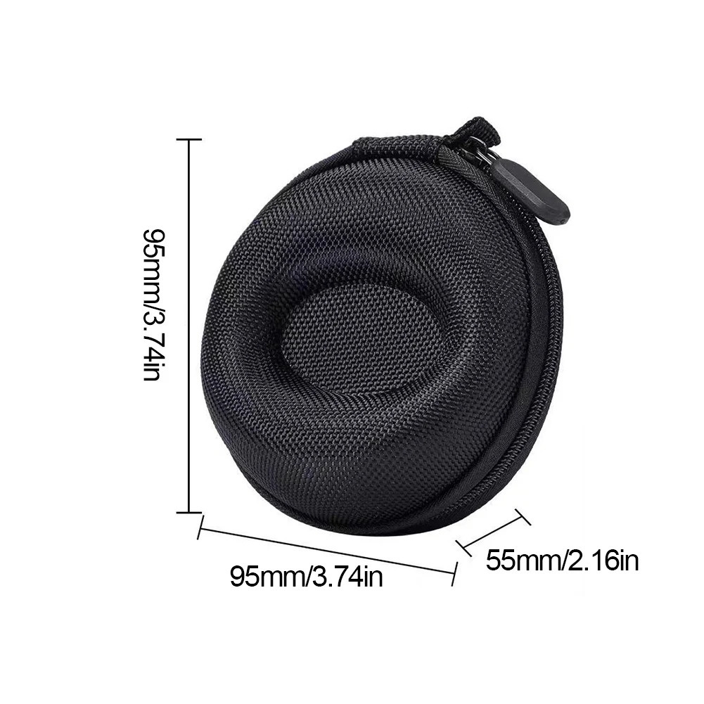 EVA Single Watch Box W/Zipper Shockproof Cushioned Round Travel Portable Watch Case Anti-Scratch for Wristwatches Smart Watches 250819