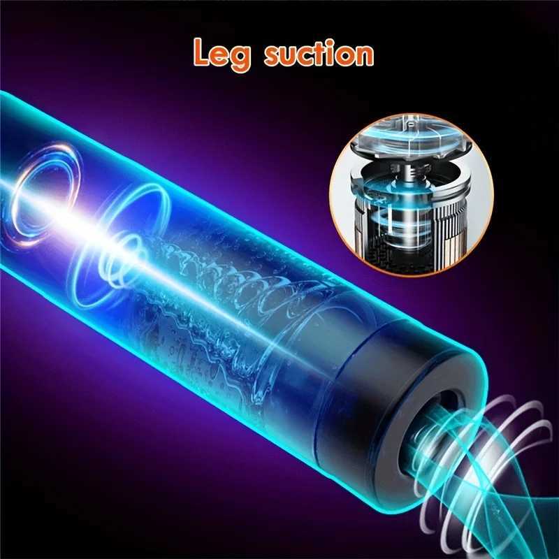 Automatic Vacuum Penis Enlargement Extend Pump with Suction Modes Men Sex Toys 10 Thrusting Rotating Quiet Penis Enlargement XJ250819