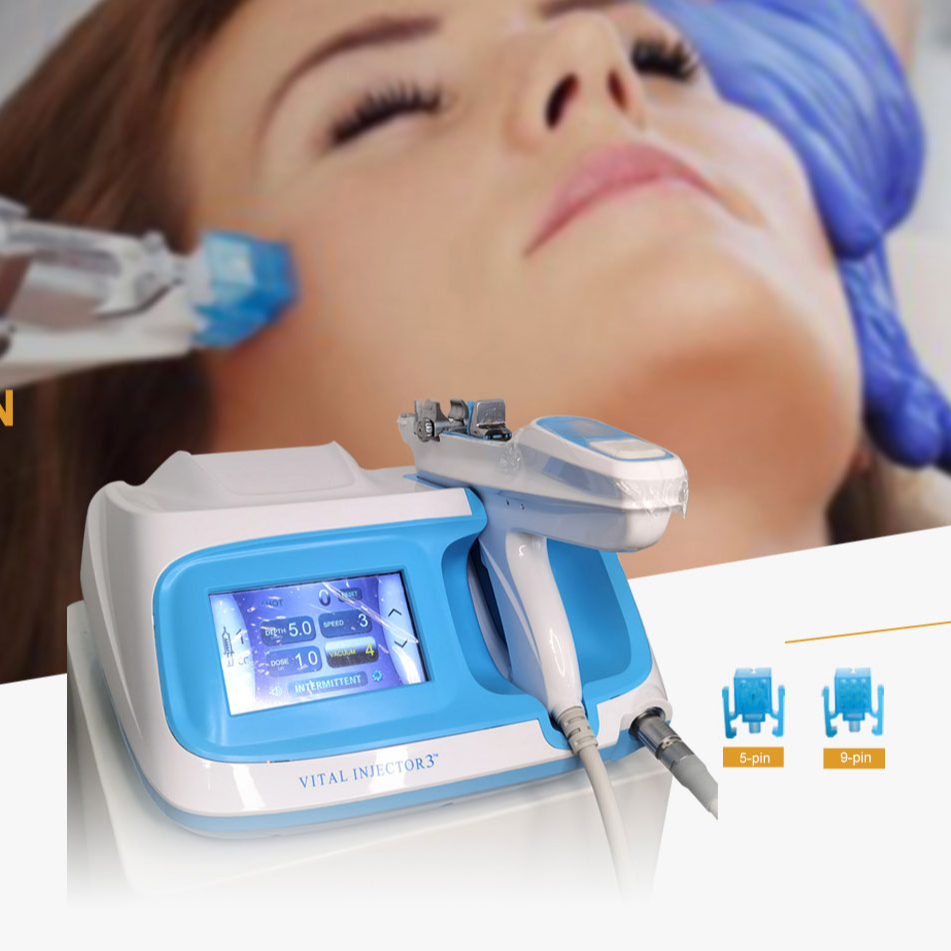Meso Injector Vacuum RF Mesogun 5/9 Dose Nano-Microcrystals U225 Injector 3 Skin Rejuvenation Machine Hyaluronic Acid Tightening