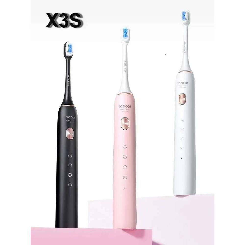 Adult Sonic Electric Smart IPX Waterproof Days Battery Life Ultrasonic Soft Cloud Toothbrush Heads