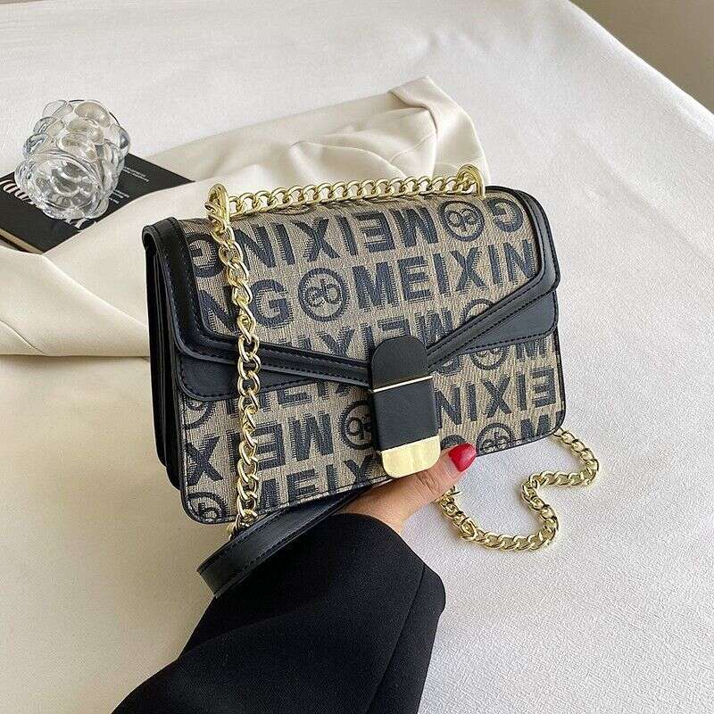 Cross-border 2023 new one-shoulder Messenger letter women's fashion all-match Dionysus live broadcast small square bag trend