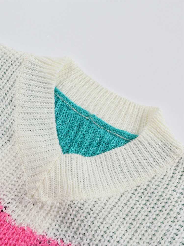 Plus Size Womens 2024 Autumn and Winter New Casual V-neck Knit Pullover Long Sweater Autumn and Winter Best Choice XJ250819