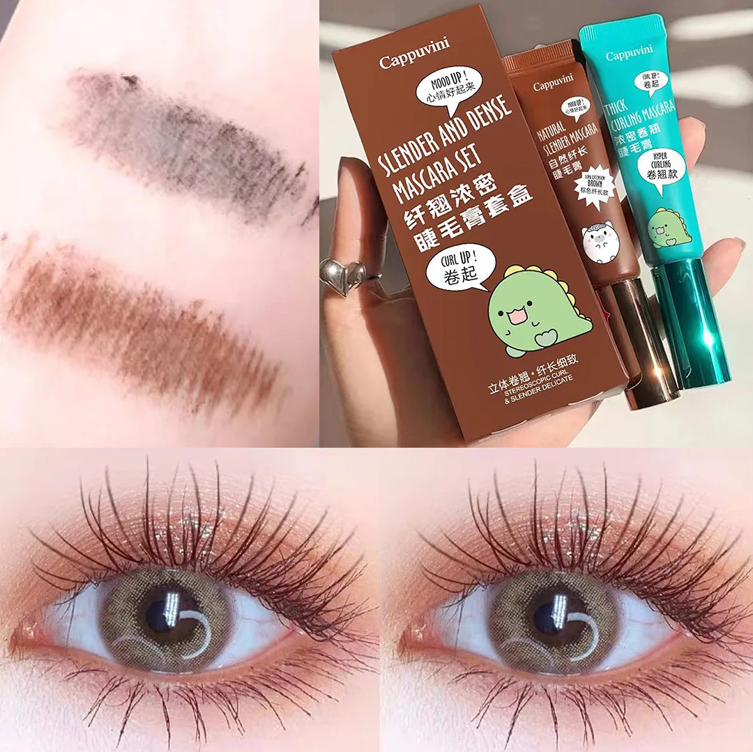 Mascara Lengthening Brown Lash Eyelash Extension Eye Lashes Brush Beauty Makeup Long-wearing Black Color Curling Mascara 250818