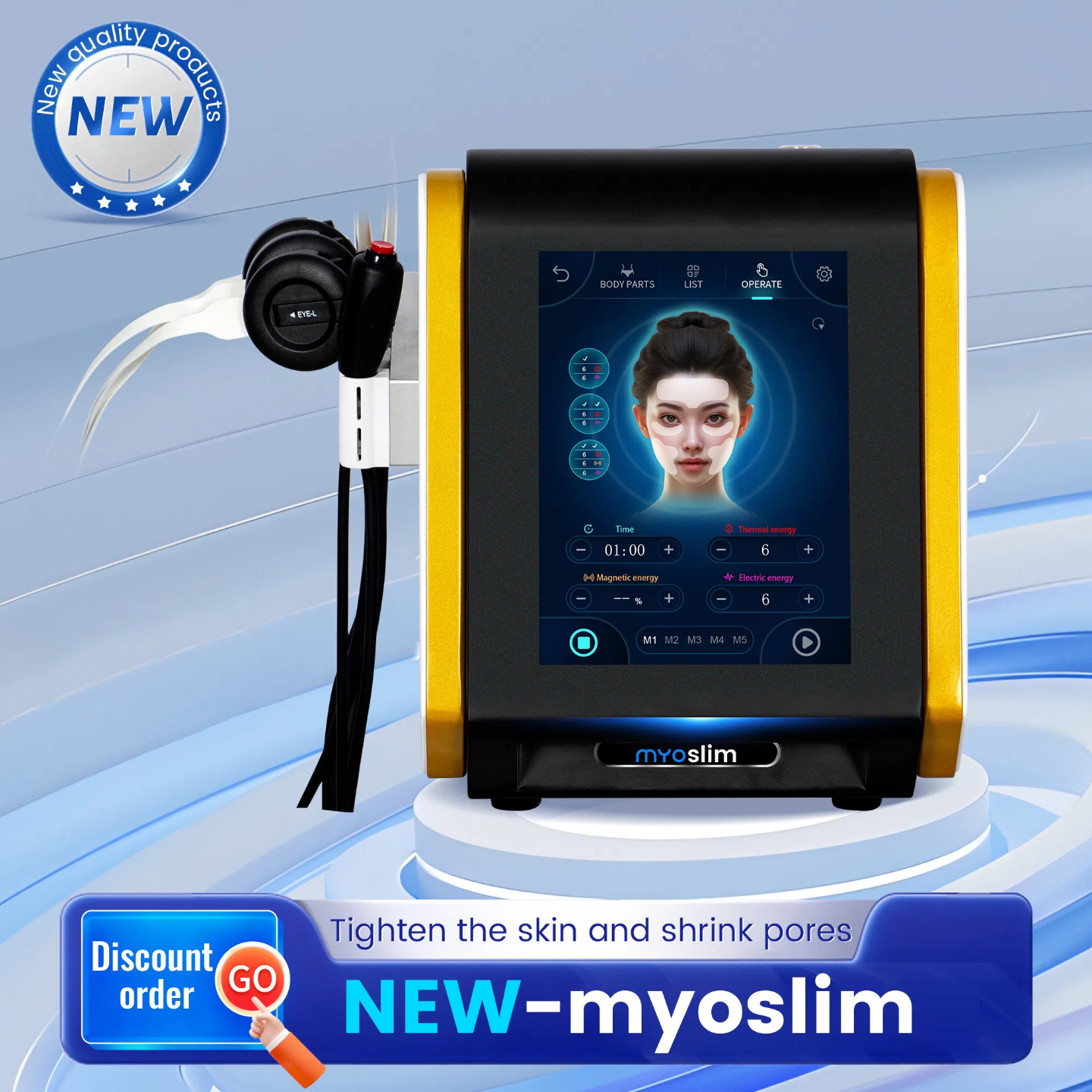Hot EMS Face Machine Cutting-edge Medical Grade Facial Toning Appliance Certified by CE/ROHS Standards Offering Comprehensive Rejuvenation Benefits
