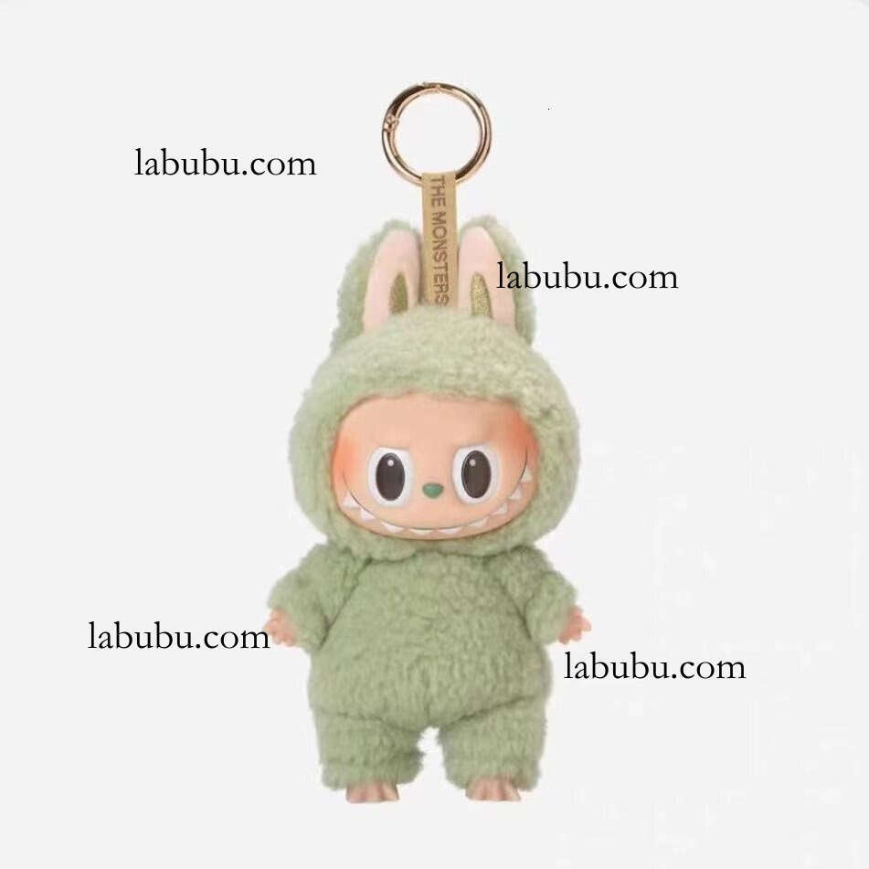 Labubu Bubble Mart Vinyl Face Ornament Macaron First Generation Plush Toy Doll Figure