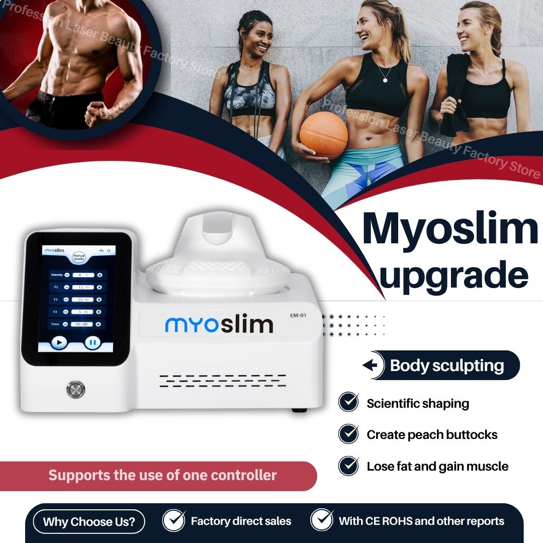 EMS Body Slimming Machine Myoslim Non-Invasive Fat Burning Equipment For Weight Loss Women Men Home Use Body Shaping Fitness Muscle Toning Solutions