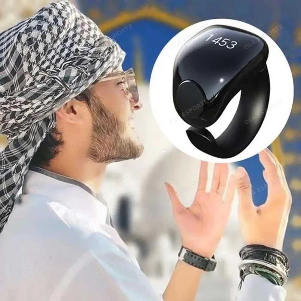 Wslm Smart Tasbih Dhikr Ring Islamic Tally Digital Counter for Muslims Praise Prayer Reminder Magnetic Charging Waterproof W250819