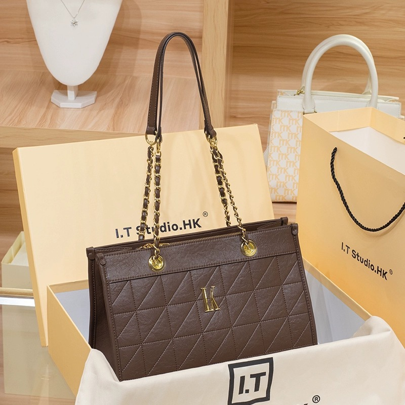 LORDLY KNACK designer bag light luxury genuine leather casual tote bag versatile high-quality vintage high-capacity handbag for woman