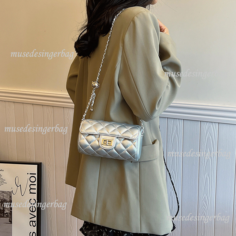 Luxury Brand Designer Bag High-End Fashion Wallet Quilted Chain Bag For Women 2025 Summer New Simple Small Square Bag Casual Coin Purse Large Capacity