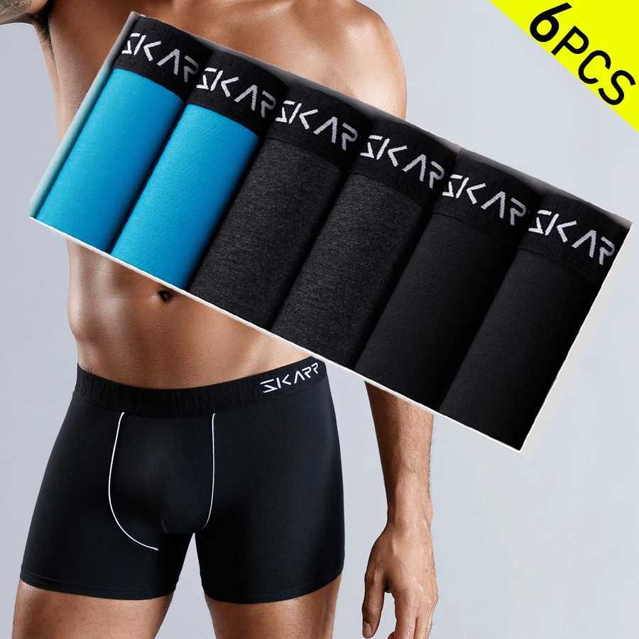 6pcs Cotton Mens Panties Sexy Underwear For Men Boxer Briefs Elastic Band Boxers Mens Underpants Shorts W250819