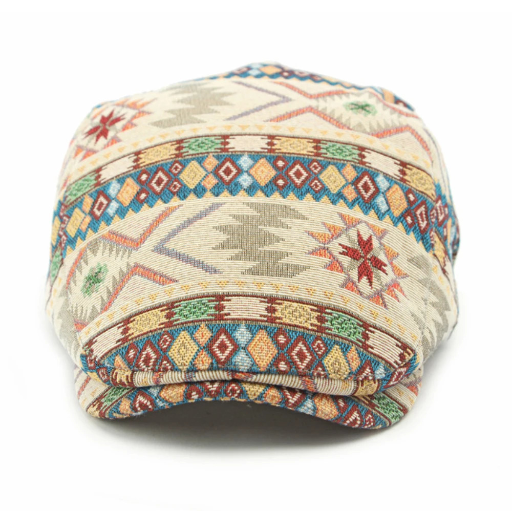 HT4559 Men Women Beret Stylish Jacquard Ivy Flat Cap Spring Autumn Artist Painter Beret Hat Male Female Adjustable Beret Cap 250814