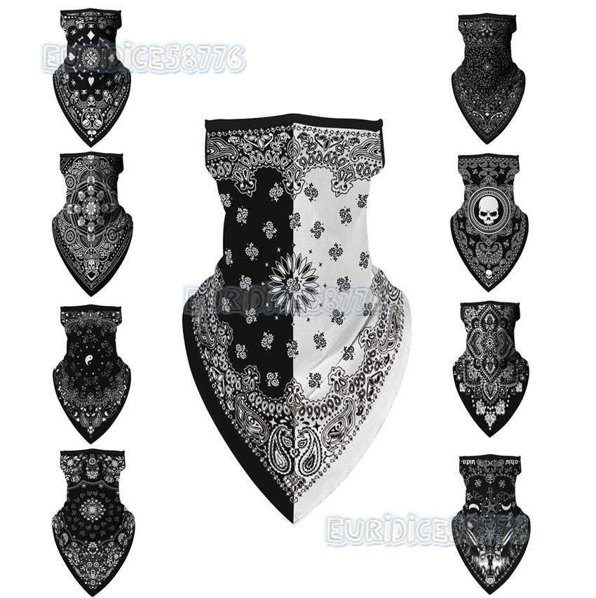 Ethnic Style Case Adult Ear Hanging Changeable Headscarf Sunscreen Anti Falling Off Leisure Sports Accessories H250819