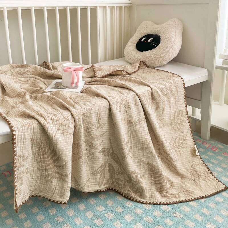 Floral Cotton Throw Blanket for Baby Adult,Summer Quilt,Leaf Bed Cover Home Outdoor Bedding Drop Shipping frazadas infantiles