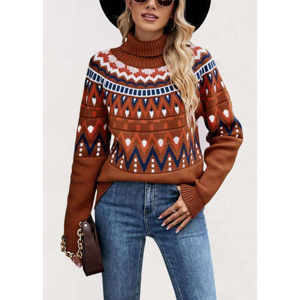 Autumn And Winter New Temu Loose Mid-Length Knitted Women's Sweater B5