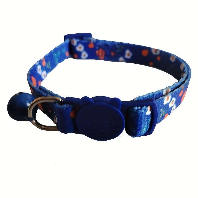 New Strawberry Flower Outdoor Pet Supplies Bell Adjustable Cat Neck Collar