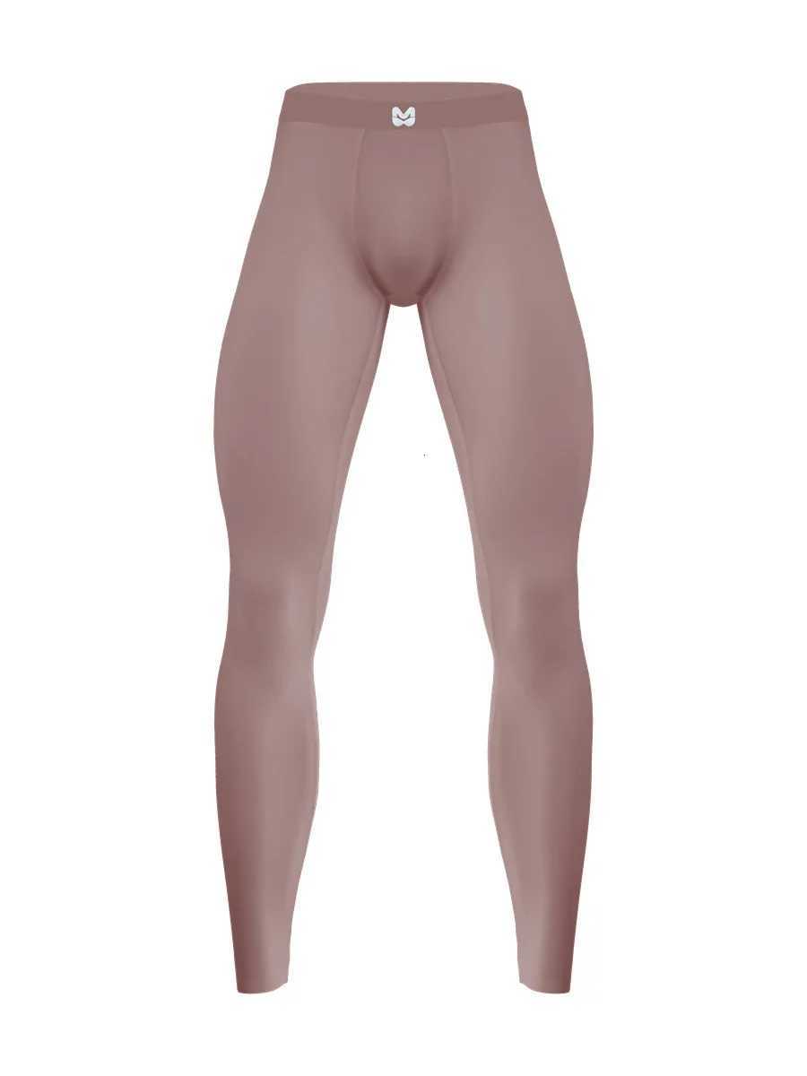 Ice Silk Nude Yoga Pants Summer Thin Mens Seamless Ultra-thin Leggings Breathable Exercise Fitness Tight Elasticity Pants UMFD W250819