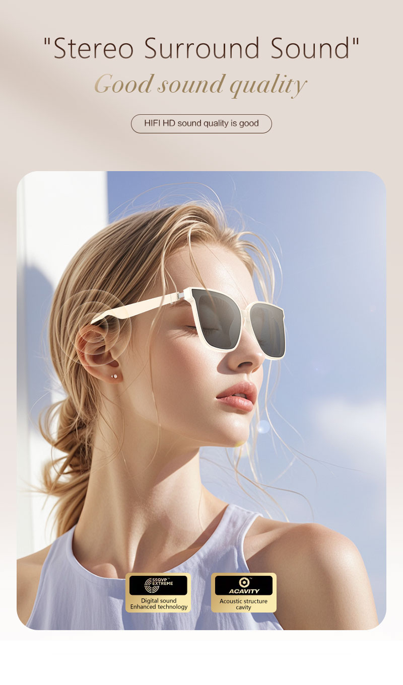 The latest multifunctional Bluetooth glasses supporting translation: fashionable and technological glasses.