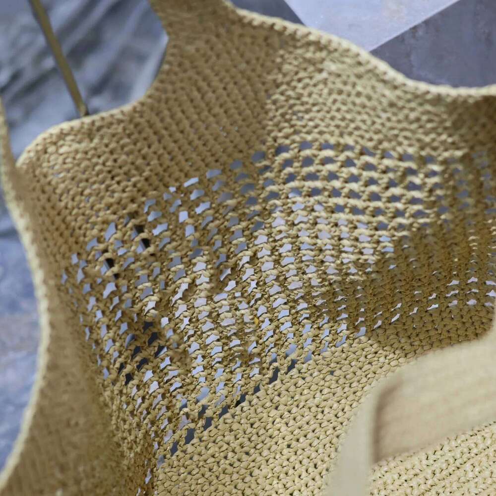 10A Maxi Icare In Shopping Women Tote Designer Raffia Straw Beach Mesh Hollow Woven Vacation Bag Large Capacity Handbag