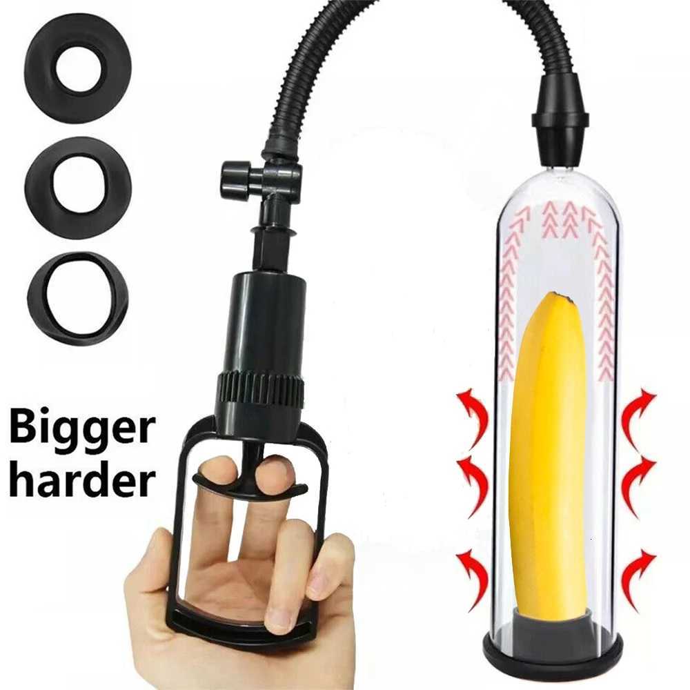 Manul Penis Pump Penis Extender Penis Enlargement Enhancer Sex Toys for Men Male Masturbator Vacuum Pump Dick Trainer Massager XJ250819